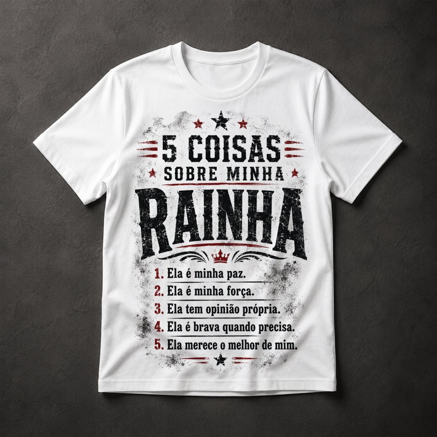 Camiseta 5 Coisas Rainha