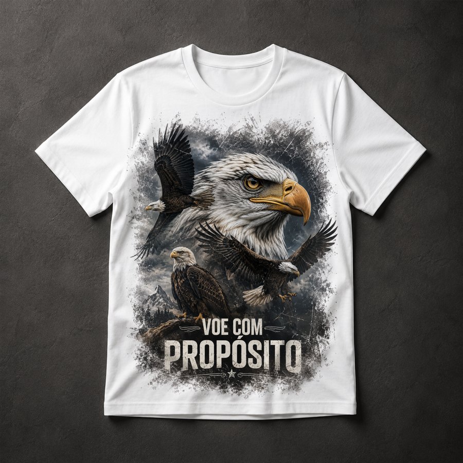 Camiseta Águia Motivacional