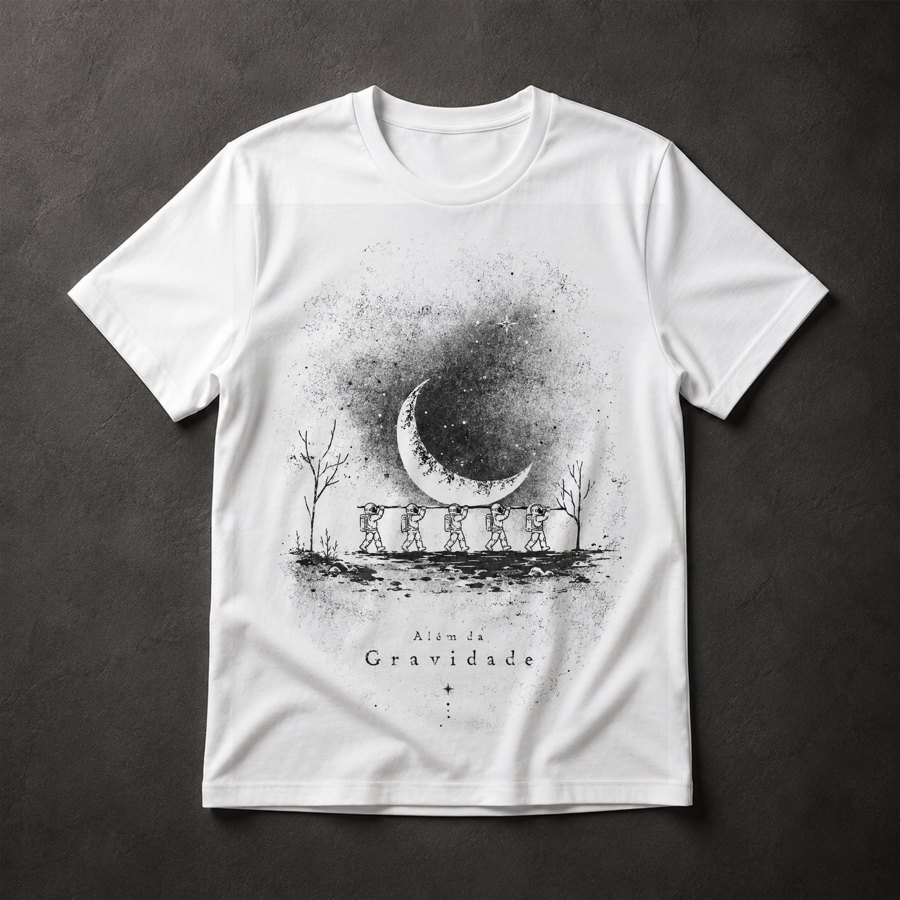 Camiseta Além da Gravidade