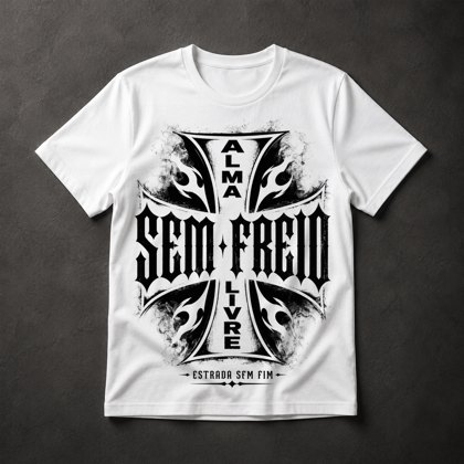Camiseta Biker Moto Rock