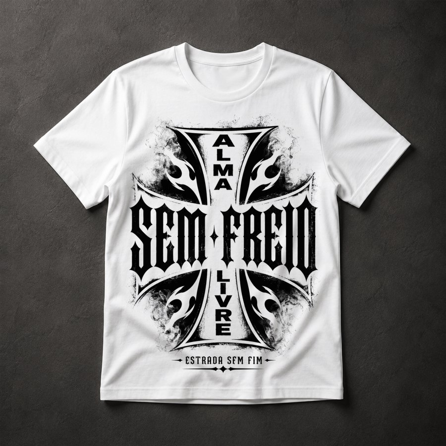 Camiseta Biker Moto Rock