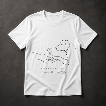 Camiseta Amizade Cachorro