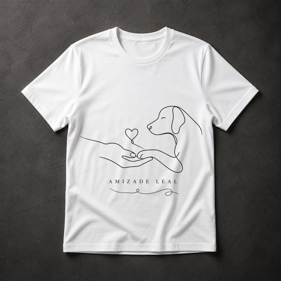 Camiseta Amizade Cachorro