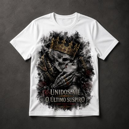 Camiseta Amor Eterno Caveira