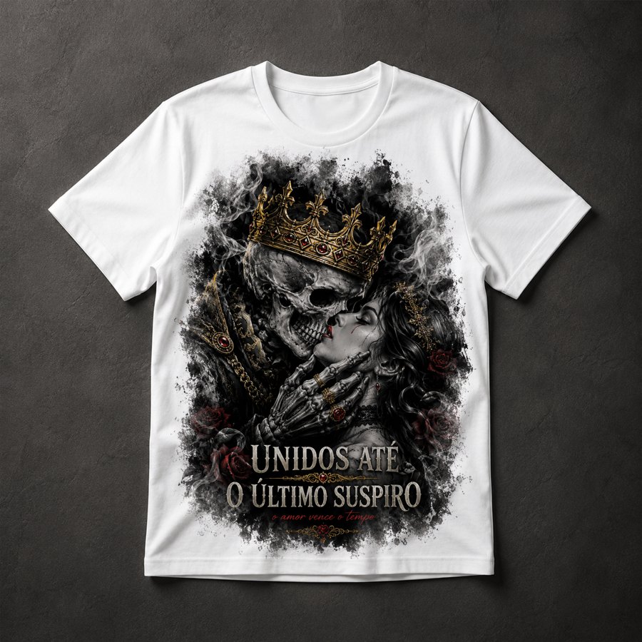 Camiseta Amor Eterno Caveira