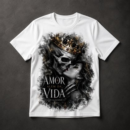 Camiseta Amor Eterno Caveira