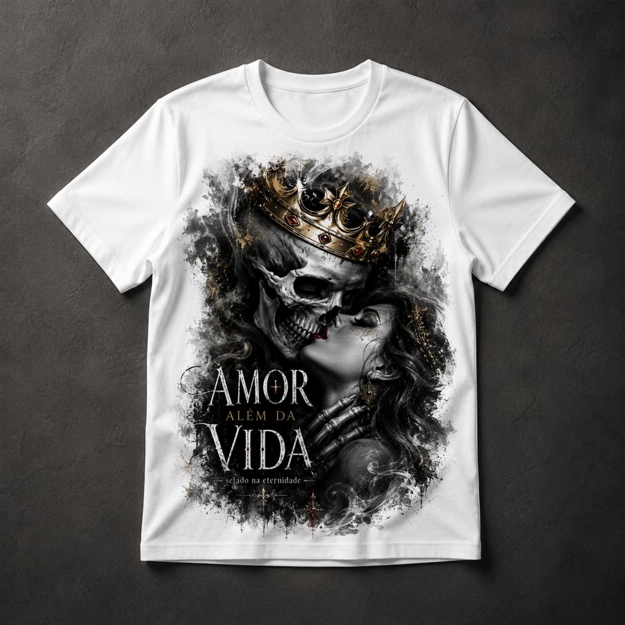 Camiseta Amor Eterno Caveira