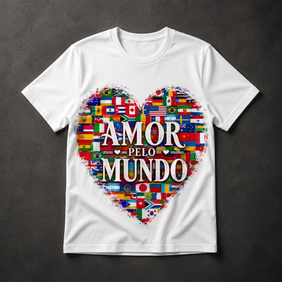 Camiseta Amor pelo Mundo