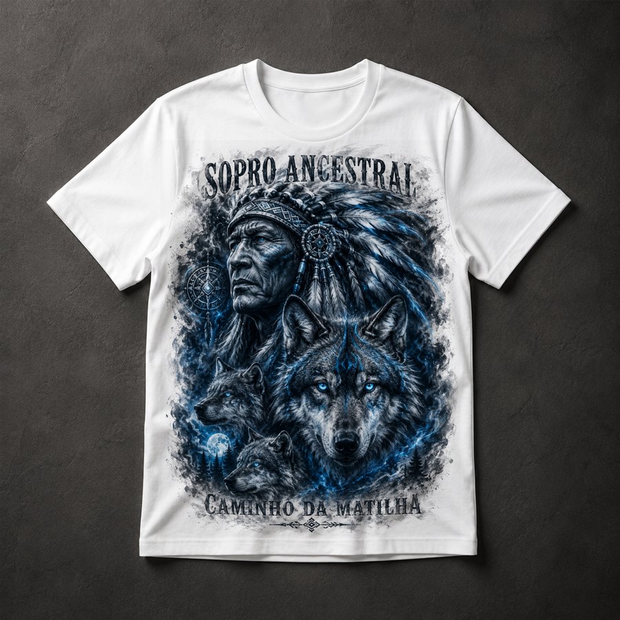 Camiseta Lobo Indígena