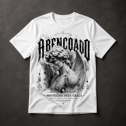 Camiseta Fé Proteção Divina