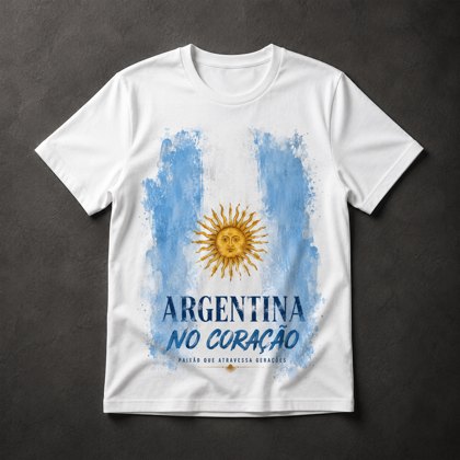 Camiseta Argentina Coração