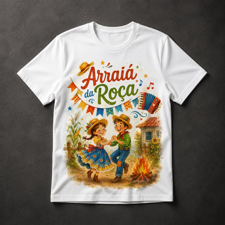 Camiseta Arraiá da Roça