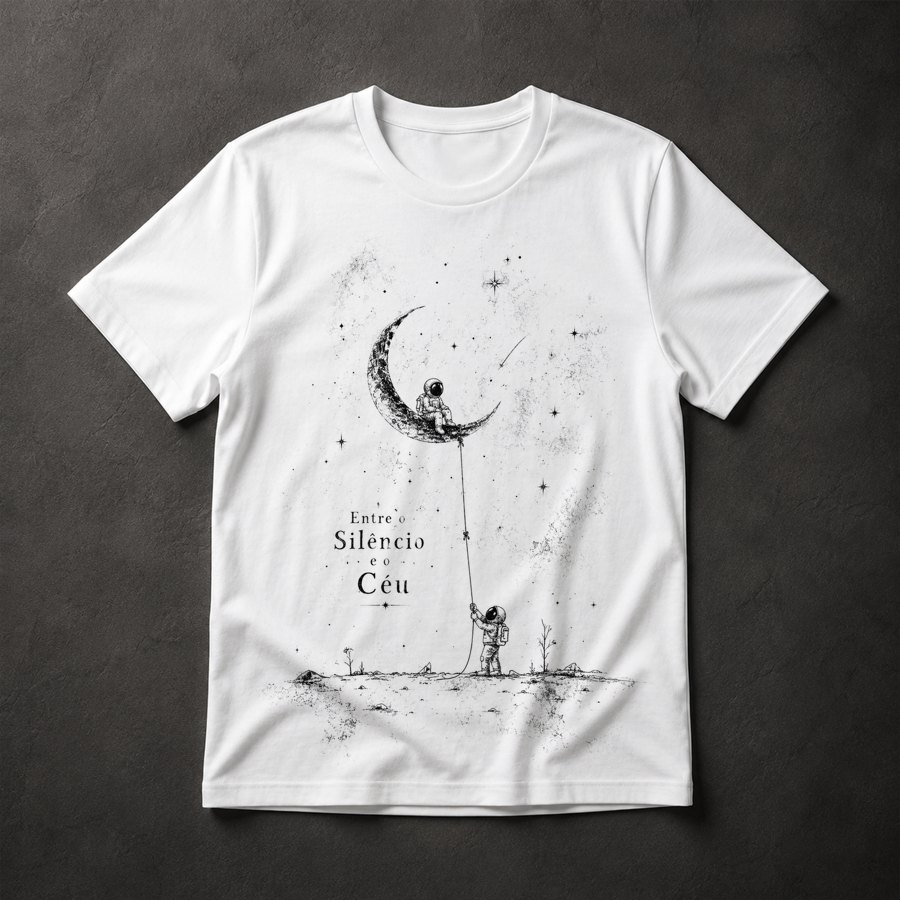 Camiseta Astronautas Lua