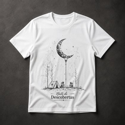 Camiseta astronauta camping
