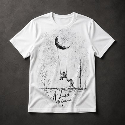 Camiseta Astronautas na Lua