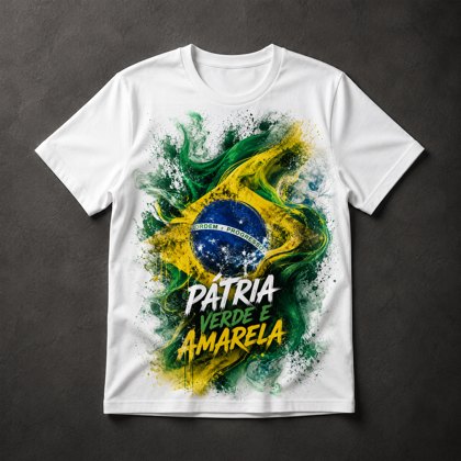 Camiseta Brasil Patriótico