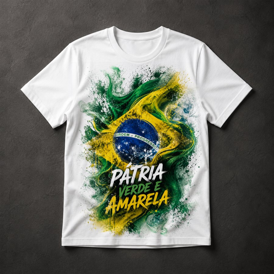Camiseta Brasil Patriótico