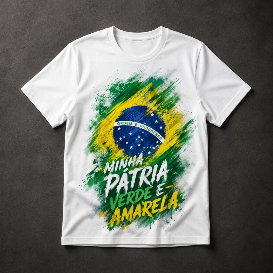 Camiseta patriotismo brasileiro