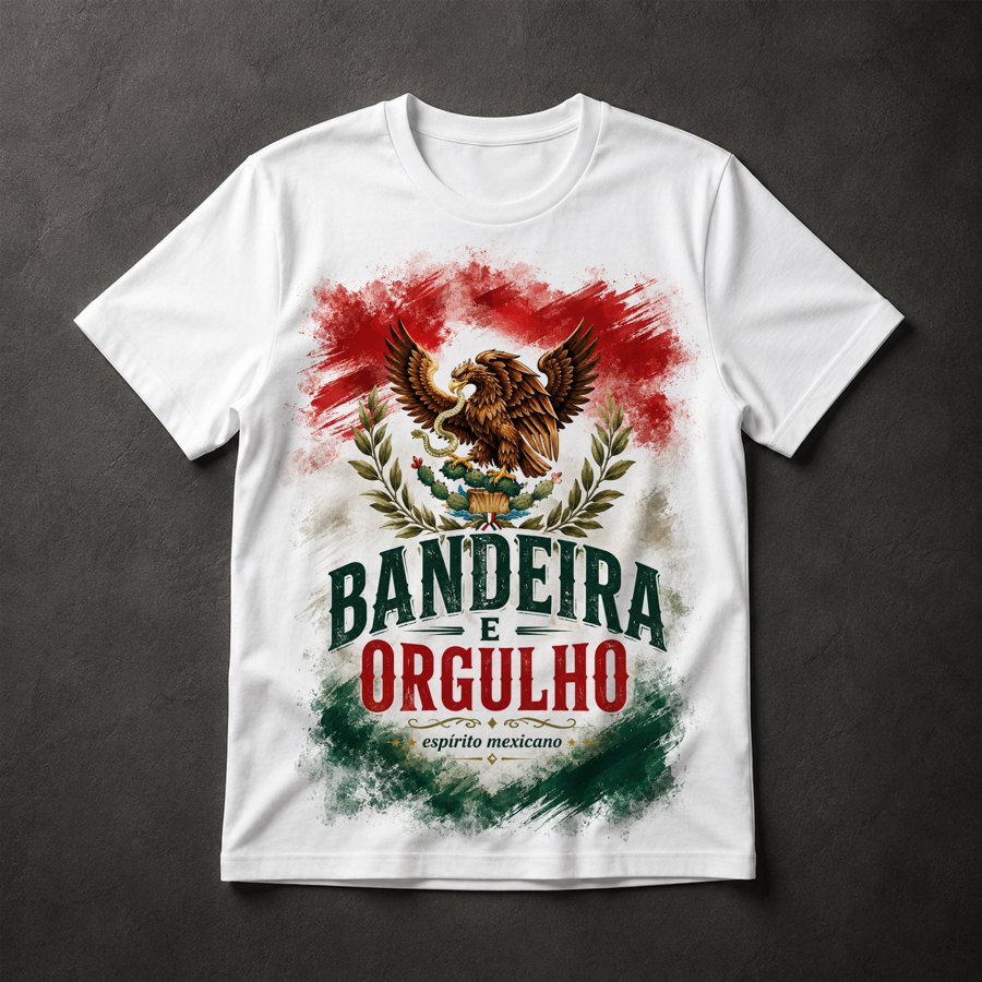 Camiseta Orgulho Mexicano