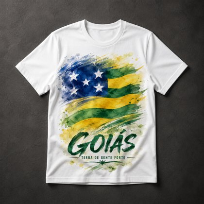 Camiseta Bandeira Goiás