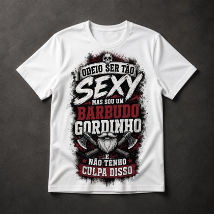 Camiseta Barbudo Gordinho Sexy