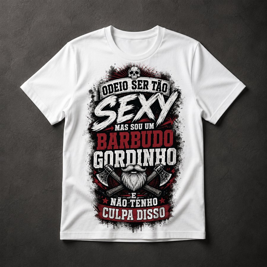Camiseta Barbudo Gordinho Sexy