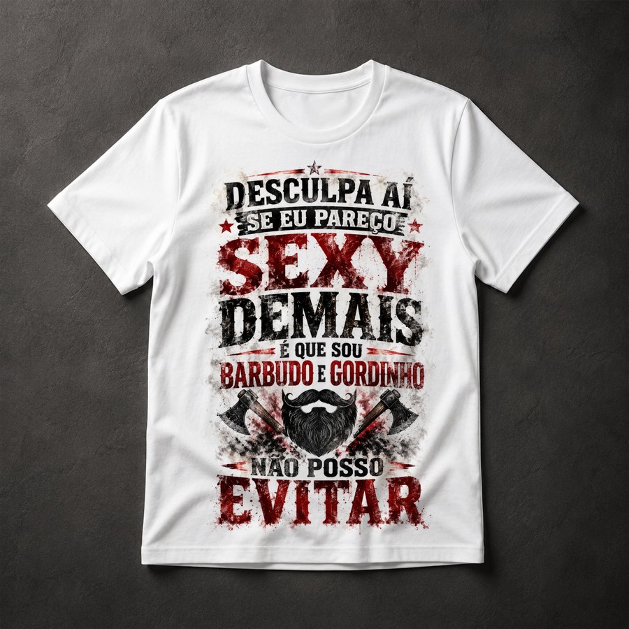 Camiseta Barbudo Gordinho