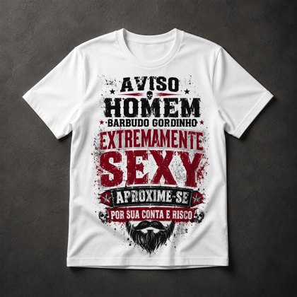 Camiseta Barbudo Gordinho Sexy