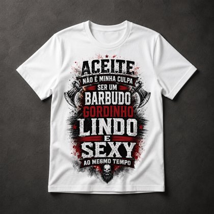 Camiseta Barbudo Gordinho Sexy