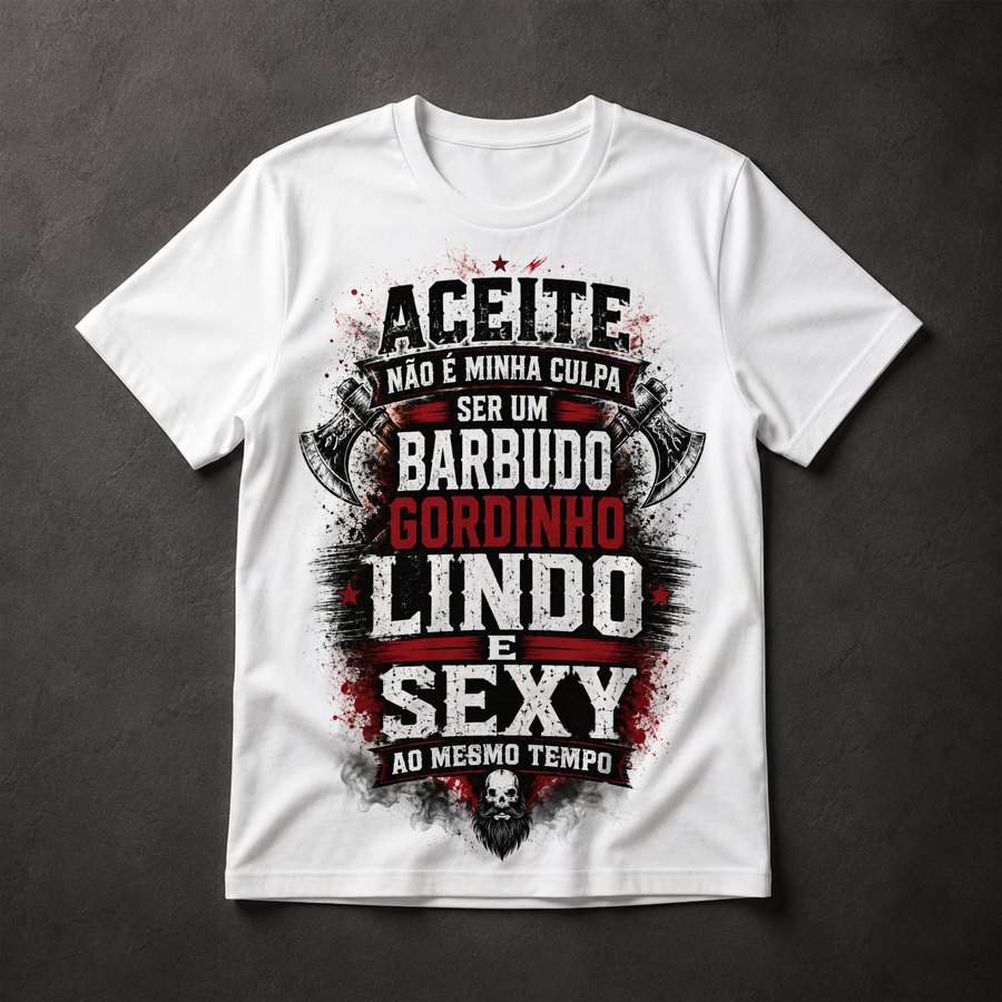 Camiseta Barbudo Gordinho Sexy