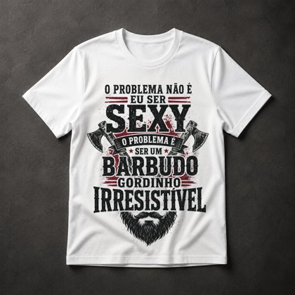 Camiseta Barbudo Irresistível