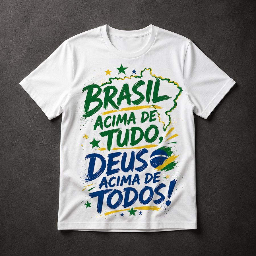 Camiseta Brasil Acima de Tudo