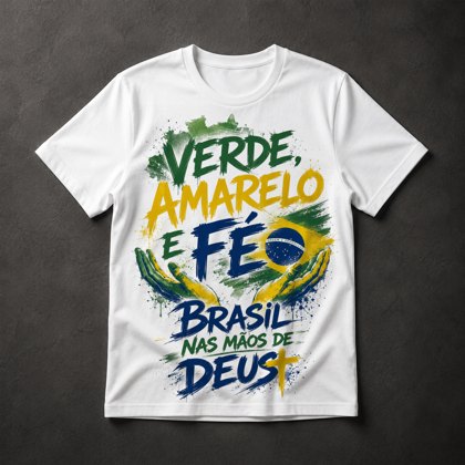 Camiseta Brasil Fé