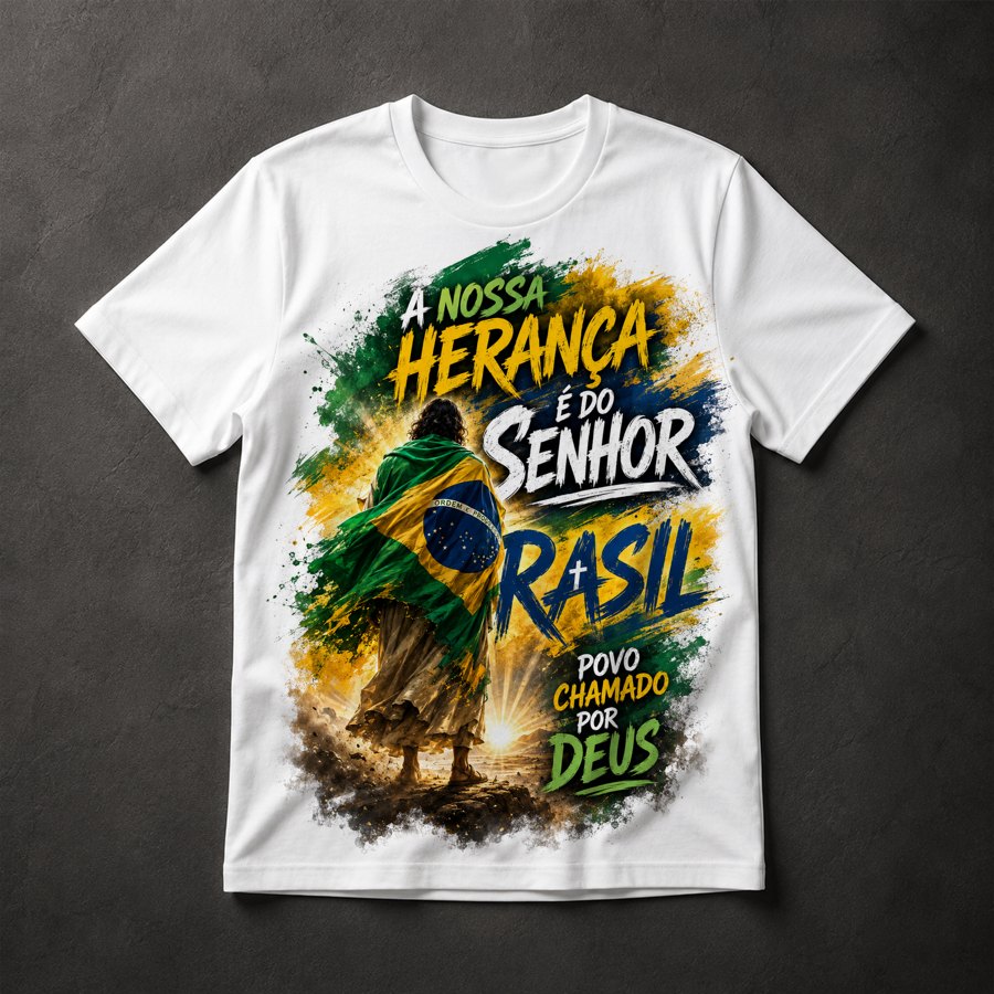 Camiseta Brasil Herança Cristã