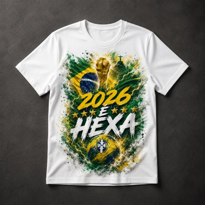 Camiseta Brasil Hexa 2026