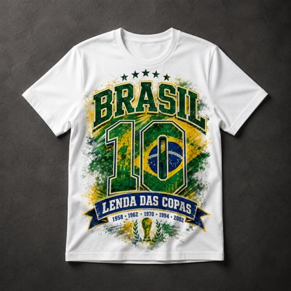 Camiseta Brasil Lenda das Copas