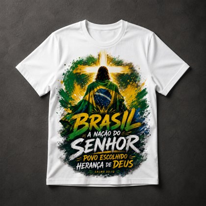 Camiseta Brasil Nação do Senhor
