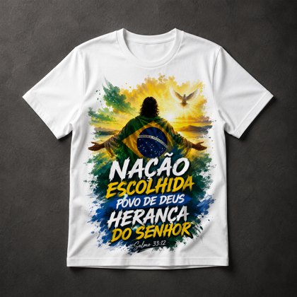 Camiseta Brasil Nação Escolhida