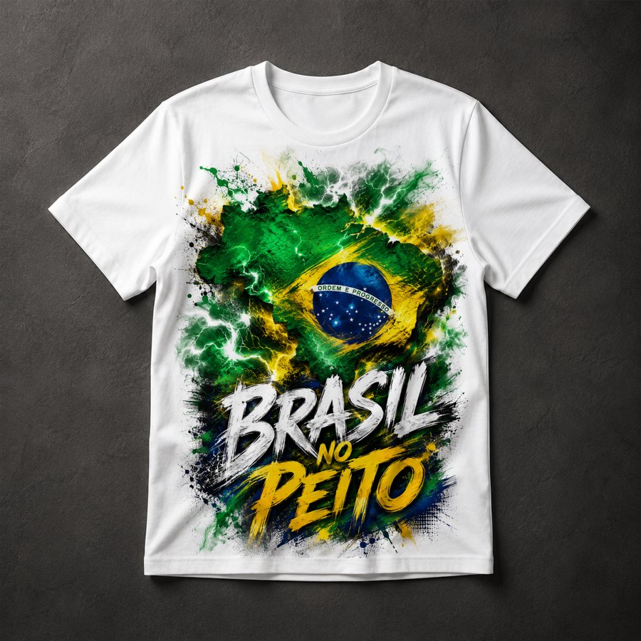 Camiseta Brasil no Peito