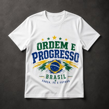 Camiseta Brasil Ordem e Progresso