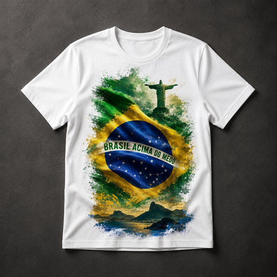 Camiseta Brasil Patriótico