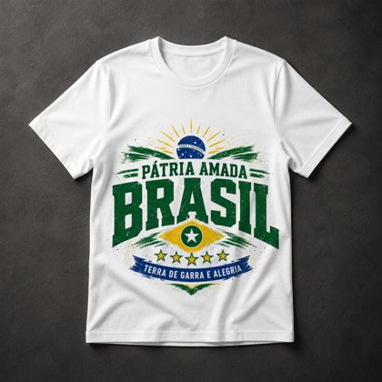 Camiseta Brasil Pátria Amada