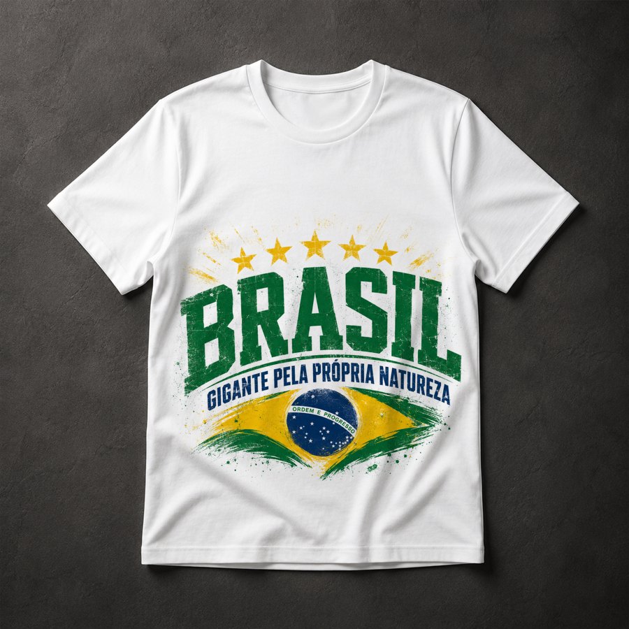 Camiseta Brasil Patriótico