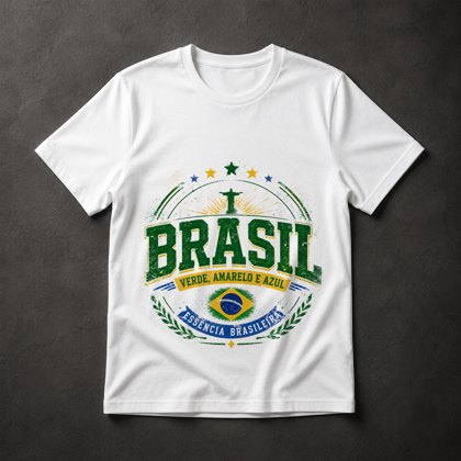 Camiseta Brasil Patriótico