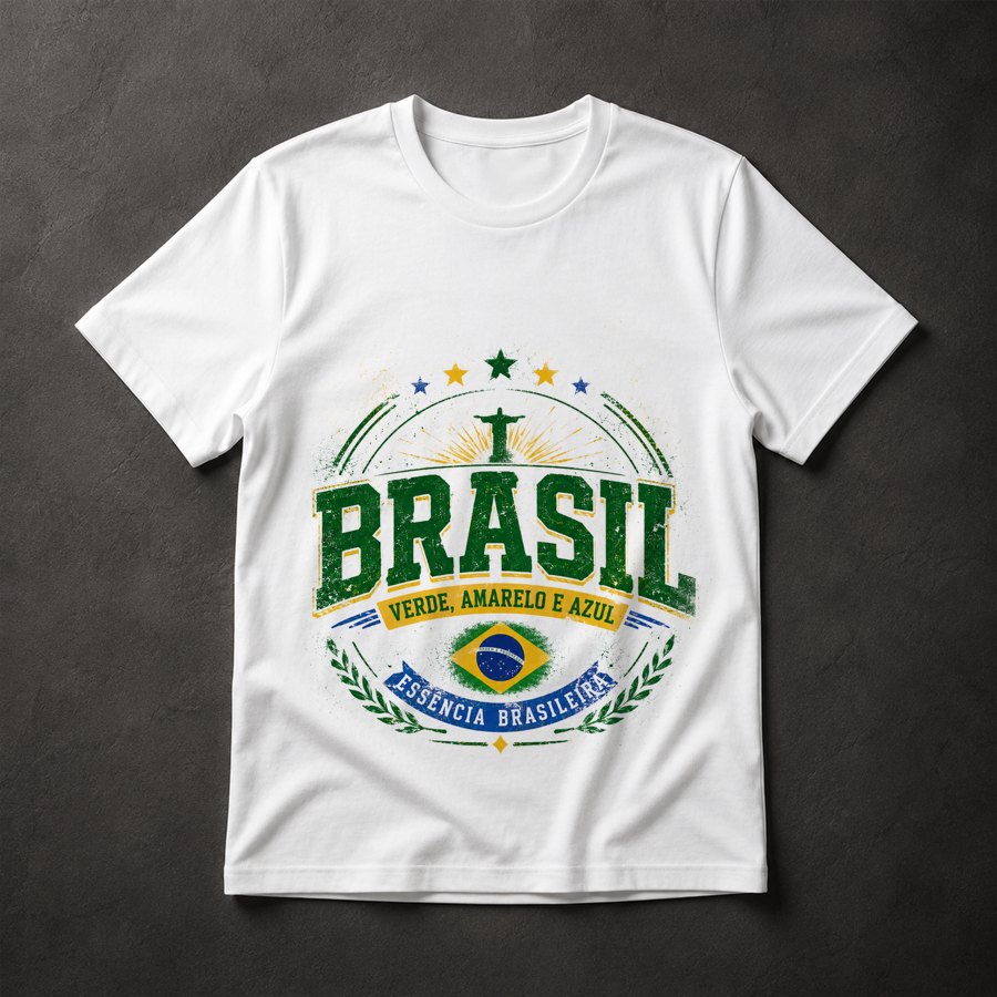 Camiseta Brasil Patriótico