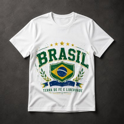 Camiseta Brasil Patriótico