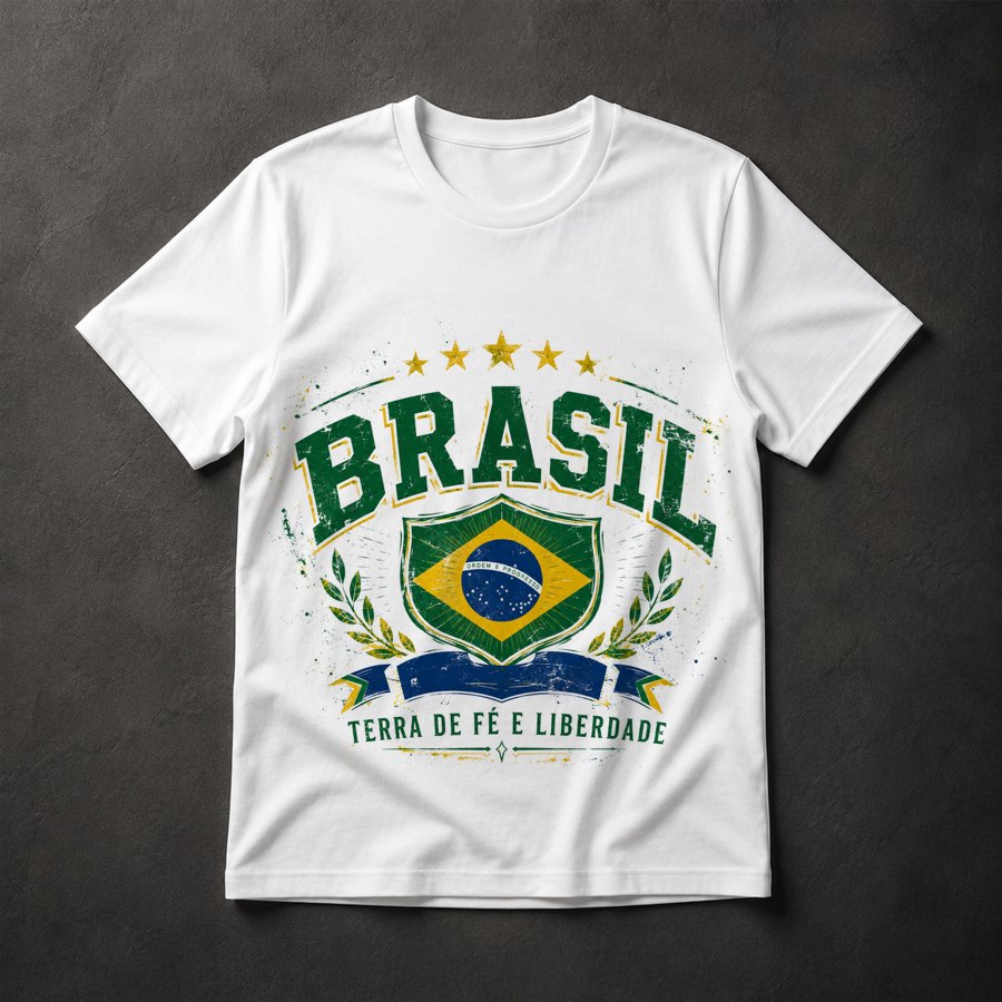 Camiseta Brasil Patriótico