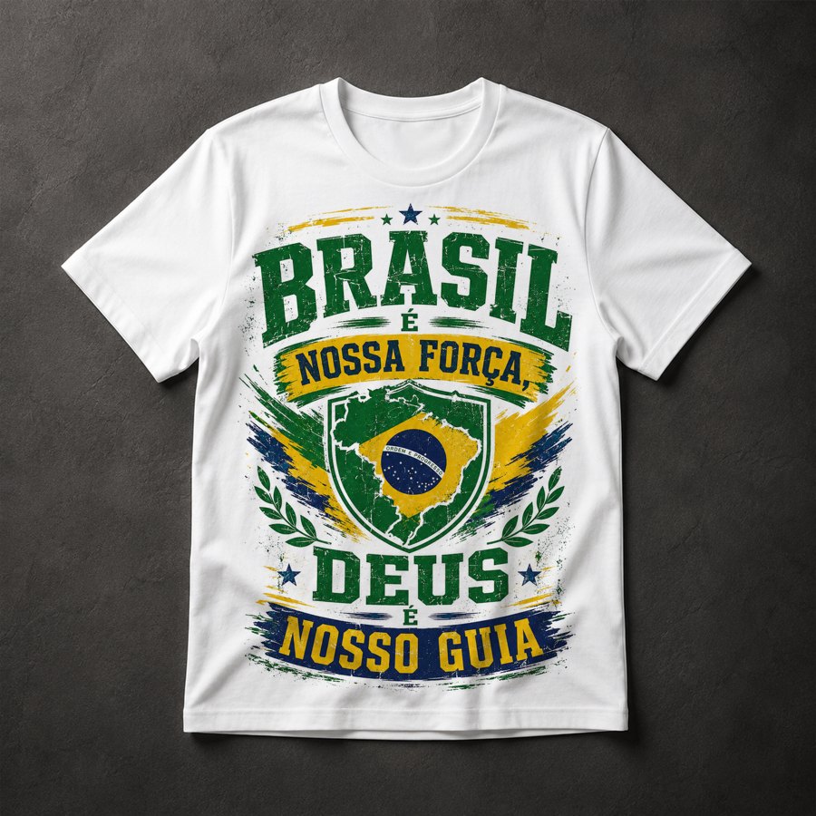 Camiseta Brasil Patriótico