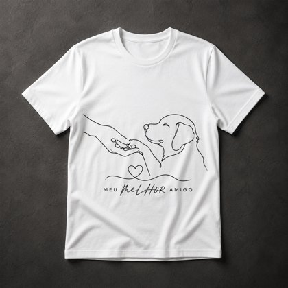 Camiseta Cachorro Amigo