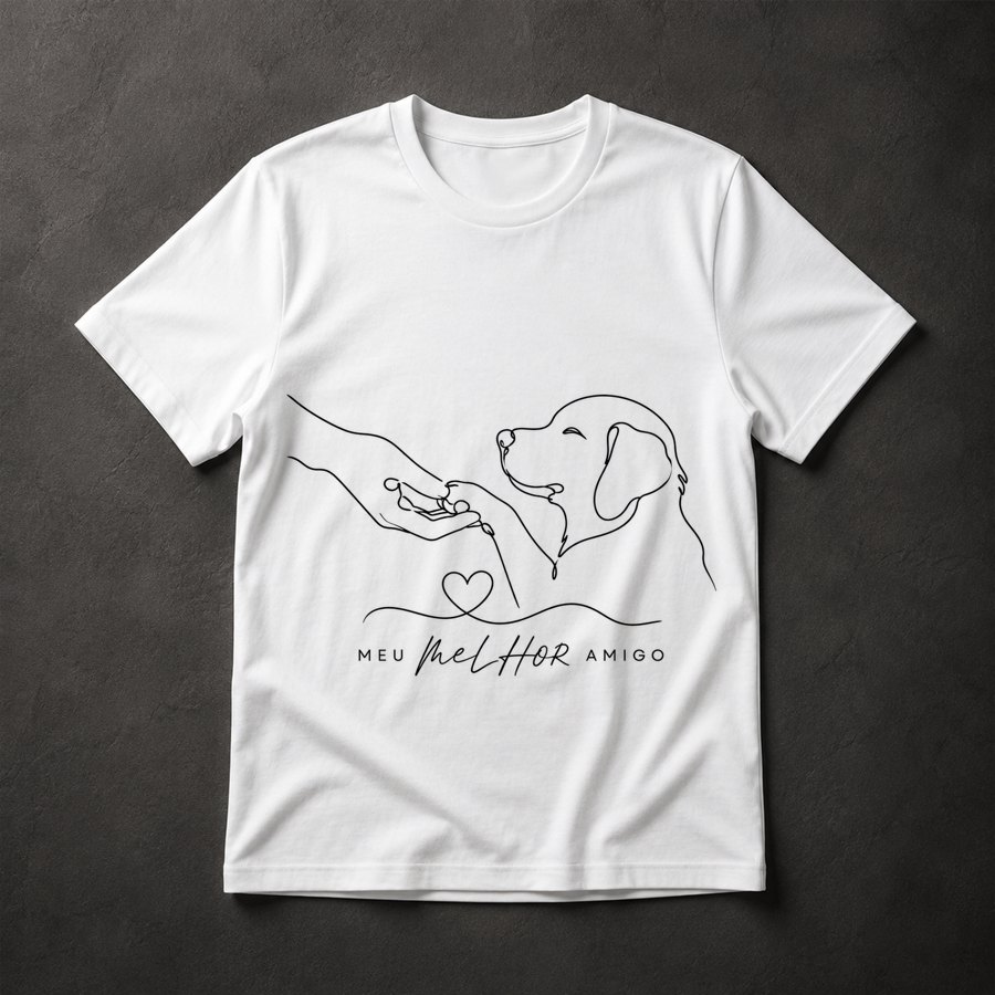 Camiseta Cachorro Amigo